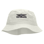 Veterans Badge Embroidered Bucket Hat