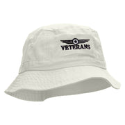 Veterans Badge Embroidered Bucket Hat