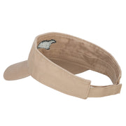 Papa Bear Embroidered Pro Style Cotton Washed Visor