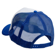 Mama Vibes Embroidered Summer Foam Mesh Trucker Cap - Royal-White OSFM