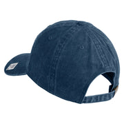 USMC Semper Fi Embroidered Washed Solid Pigment Dyed Cotton Twill Brass Buckle Cap - Navy OSFM