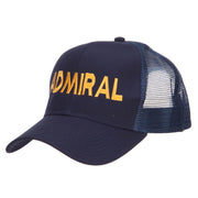 Admiral Embroidered Mesh Cap