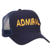 Admiral Embroidered Mesh Cap