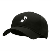 Musical Note Embroidered Low Profile Cap