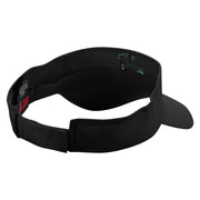 Betting Money Embroidered Cotton Twill Sun Visor - Black OSFM