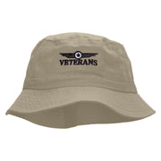 Veterans Badge Embroidered Bucket Hat