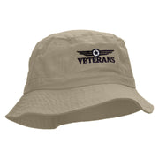 Veterans Badge Embroidered Bucket Hat