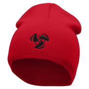 Boat Propeller Embroidered 8 inch Acrylic Short Blank Beanie - Red OSFM