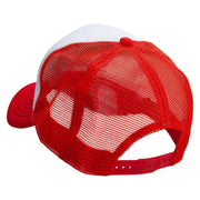 Mama Vibes Embroidered Summer Foam Mesh Trucker Cap - Red-White OSFM