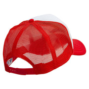 Mama Vibes Embroidered Summer Foam Mesh Trucker Cap - Red-White OSFM