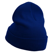 1 Million Followers Embroidered 12 Inch Long Knitted Beanie - Royal OSFM