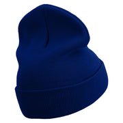 1 Million Followers Embroidered 12 Inch Long Knitted Beanie - Royal OSFM