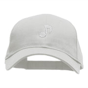 Musical Note Embroidered Low Profile Cap