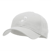 Musical Note Embroidered Low Profile Cap