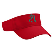 Betting Money Embroidered Cotton Twill Sun Visor - Red OSFM