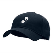 Musical Note Embroidered Low Profile Cap