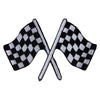 Checkered Flags Racing Iron on Patch