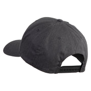 Fly Black Patched Retro Cotton Blend Snapback Cap - Dark Heather OSFM
