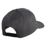 Fly Black Patched Retro Cotton Blend Snapback Cap - Dark Heather OSFM