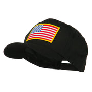 American Flag Patched High Profile Cap