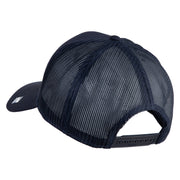 USAF Retired Patched Solid Cotton Twill Mesh Prostyle Cap - Navy OSFM