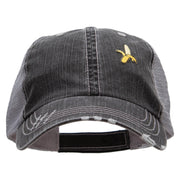 Small Banana Fruit Patched Low Profile Special Cotton Mesh Cap