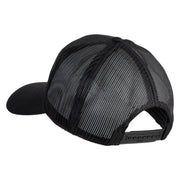 Retired America's Navy Patched Solid Cotton Twill Mesh Prostyle Cap - Black OSFM