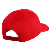 Fly Black Patched Retro Cotton Blend Snapback Cap - Red OSFM