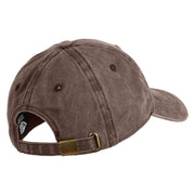 Red Hot Lady Western Boots Iron on Patched Unstructured Pigment Dyed Cotton Cap - Brown OSFM