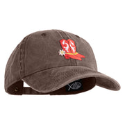 Red Hot Lady Western Boots Iron on Patched Unstructured Pigment Dyed Cotton Cap - Brown OSFM
