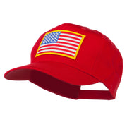 American Flag Patched High Profile Cap