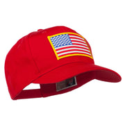 American Flag Patched High Profile Cap