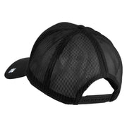 USAF Retired Patched Solid Cotton Twill Mesh Prostyle Cap - Black OSFM