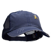 Small Banana Fruit Patched Low Profile Special Cotton Mesh Cap