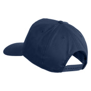 Silver USA Flag Retired Blue Line Patched Solid Cotton Twill 5 Panel Prostyle Snap Cap - Navy OSFM