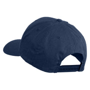 Fly Black Patched Retro Cotton Blend Snapback Cap - Navy OSFM