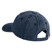 Red Hot Lady Western Boots Iron on Patched Unstructured Pigment Dyed Cotton Cap - Navy OSFM