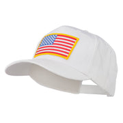 American Flag Patched High Profile Cap