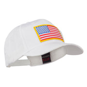 American Flag Patched High Profile Cap