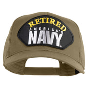 Retired America's Navy Patched Solid Cotton Twill Mesh Prostyle Cap - Khaki OSFM