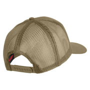Retired America's Navy Patched Solid Cotton Twill Mesh Prostyle Cap - Khaki OSFM