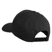 Fly Black Patched Retro Cotton Blend Snapback Cap - Black OSFM