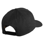 Fly Black Patched Retro Cotton Blend Snapback Cap - Black OSFM