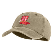 Red Hot Lady Western Boots Iron on Patched Unstructured Pigment Dyed Cotton Cap - Khaki OSFM