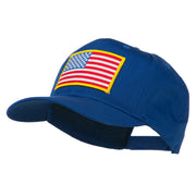 American Flag Patched High Profile Cap