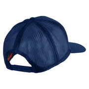 USAF Retired Patched Solid Cotton Twill Mesh Prostyle Cap - Royal OSFM