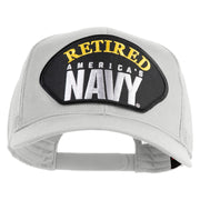 Retired America's Navy Patched Solid Cotton Twill Mesh Prostyle Cap - White OSFM
