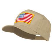 American Flag Patched High Profile Cap