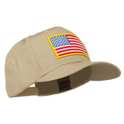 American Flag Patched High Profile Cap