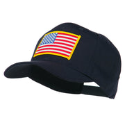 American Flag Patched High Profile Cap